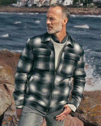 Mens Short Wool Jacket Modern Fit