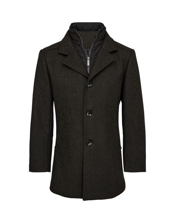Mens Wool Coat Modern Fit