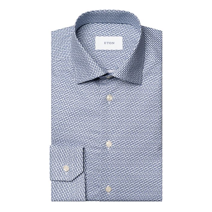 Micro Geometric Signature Twill Shirt