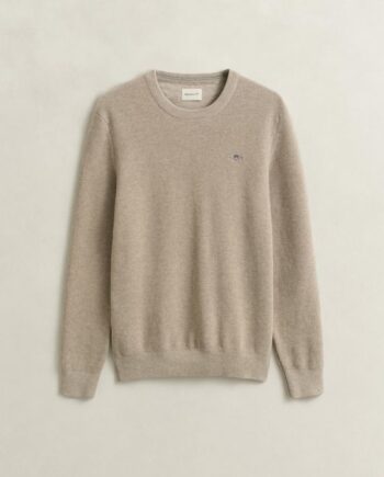 Micro Textured Cotton  -neck