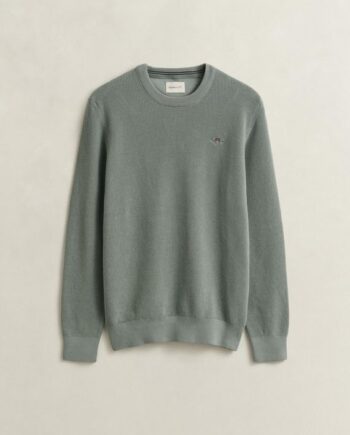 Micro Textured Cotton  -neck