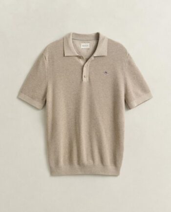Micro Textured Cotton Ss Polo