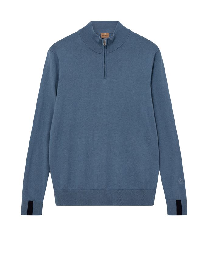 Mmgadam Soft Zip Turtle Neck Knit