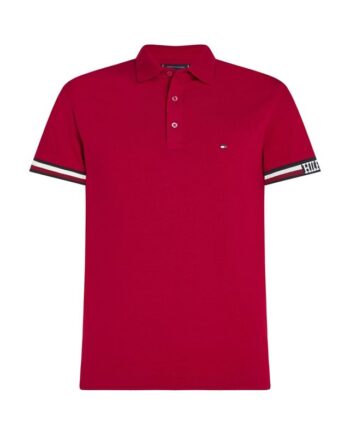 Monotype Flag Cuff Slim Fit Polo