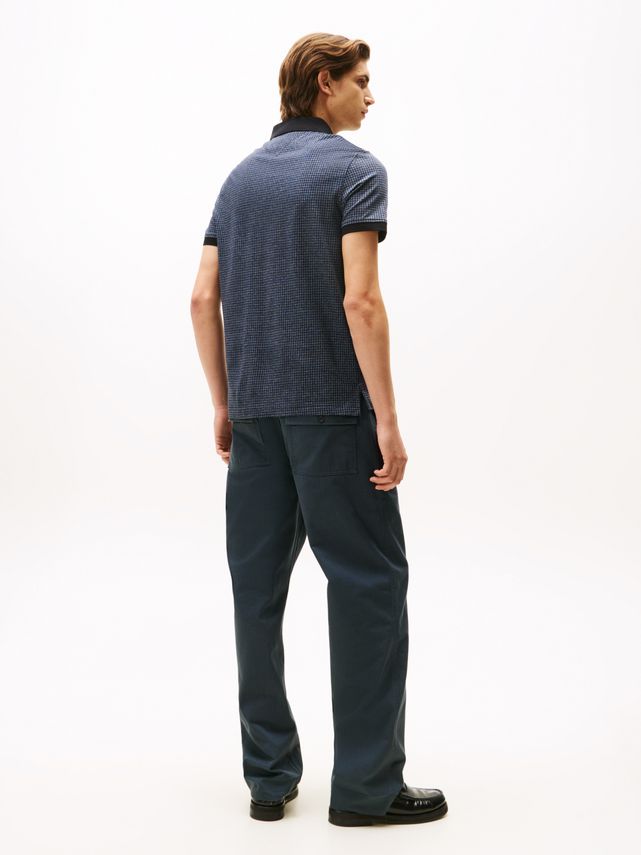 Mouline Check Jacquard Reg Polo