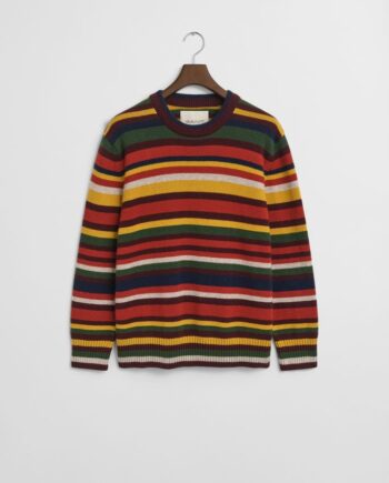 Multi Colored Striped  -neck