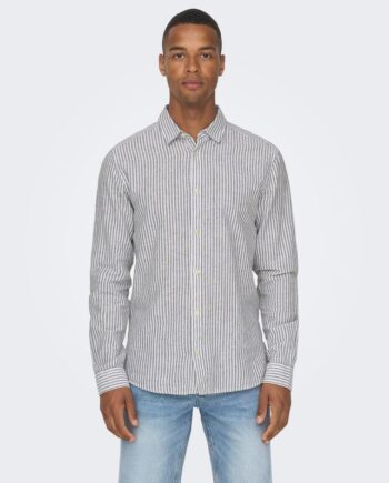 Onscaiden Ls Stripe Linen Shirt 660