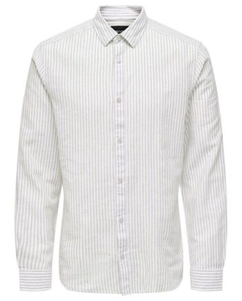 Onscaiden Ls Stripe Linen Shirt 660
