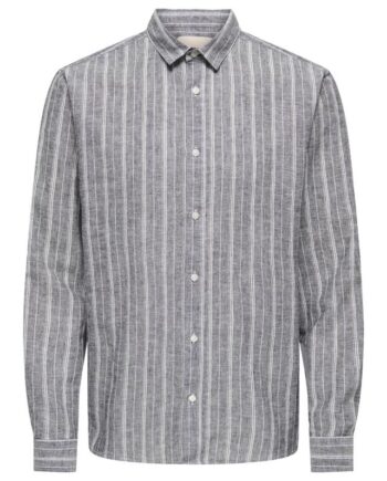 Onscaiden Ls Stripe Linen Shirt 660