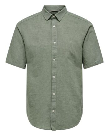 Onscaiden Ss Solid Linen Shirt Noos