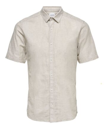 Onscaiden Ss Solid Linen Shirt Noos