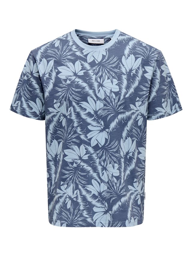 Onsperry Life Reg Leaf Aop Ss Tee