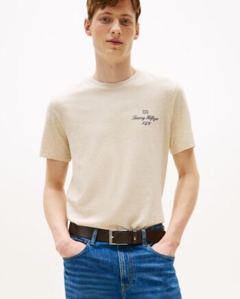 Outline Flag Script Tee