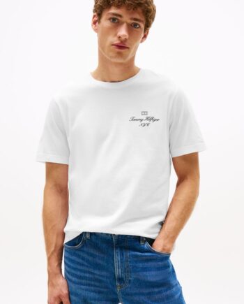 Outline Flag Script Tee