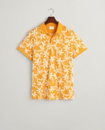 Palm Lei Print Ss Polo
