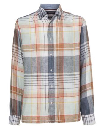 Pigment Dyed Linen Chk Rf Shirt