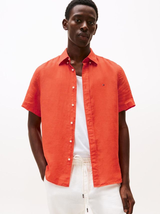 Pigment Dyed Linen Rf Shirt