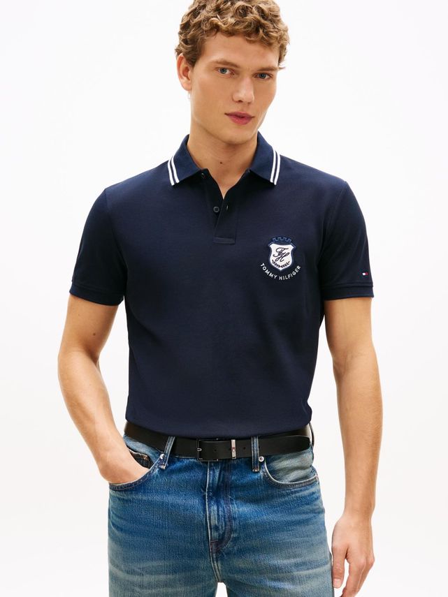 Pique Badge Reg Polo