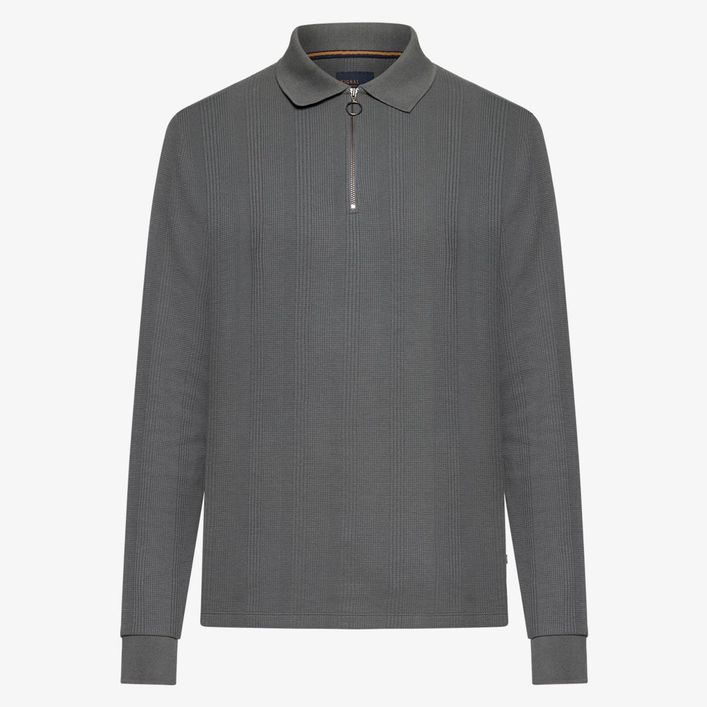 Pittsi Structured Zip Polo