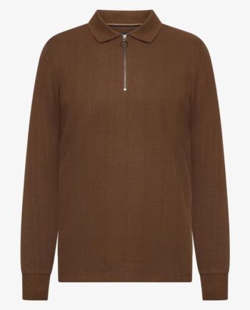 Pittsi Structured Zip Polo