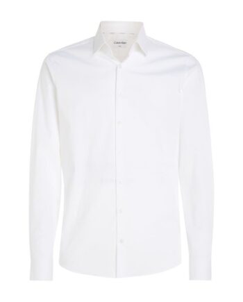 Poplin Stretch Slim Shirt