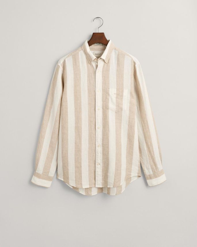 Reg Bold Stripe Linen Shirt