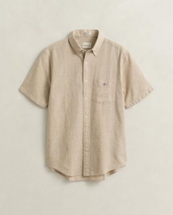 Reg Cotton Linen Ss Shirt