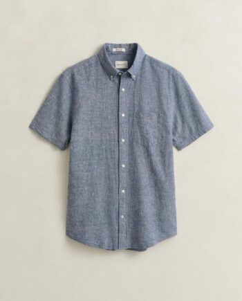 Reg Cotton Linen Ss Shirt