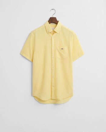 Reg Cotton Linen Ss Shirt