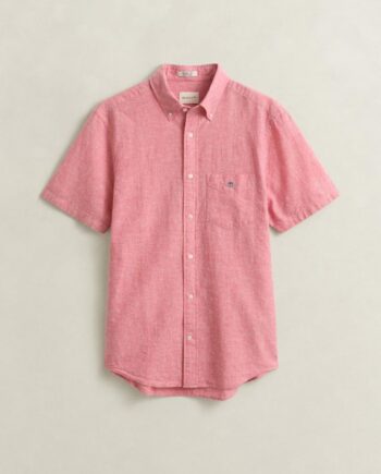 Reg Cotton Linen Ss Shirt