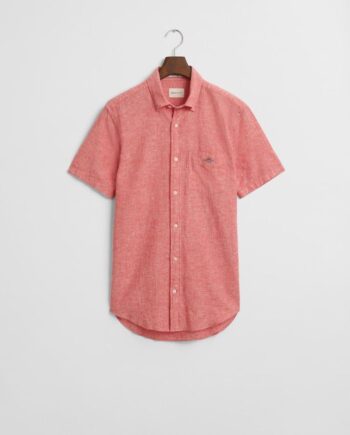 Reg Cotton Linen Ss Shirt