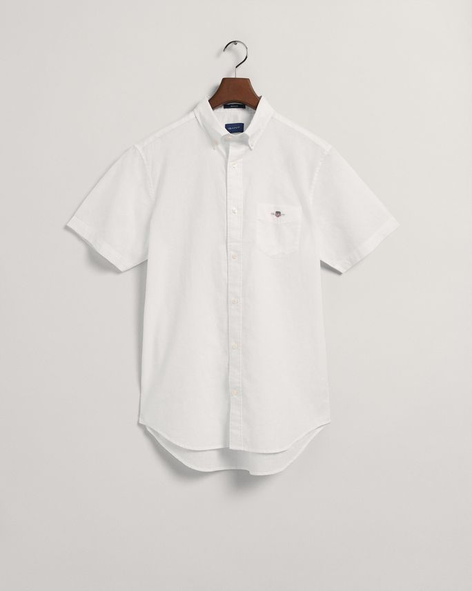 Reg Cotton Linen Ss Shirt