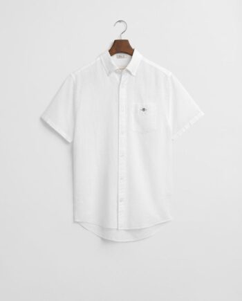Reg Cotton Linen Ss Shirt