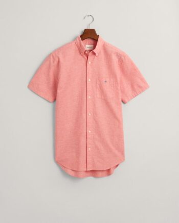Reg Cotton Linen Ss Shirt