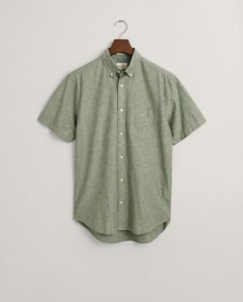 Reg Cotton Linen Ss Shirt