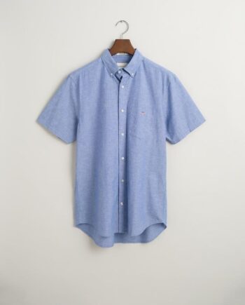 Reg Cotton Linen Ss Shirt