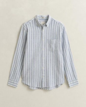 Reg Cotton Linen Stripe Shirt