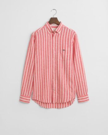Reg Cotton Linen Striped Shirt