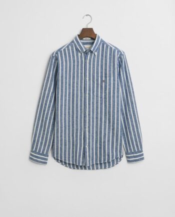 Reg Cotton Linen Striped Shirt