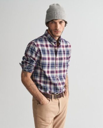 Reg Jaspe Flannel Plaid Shirt