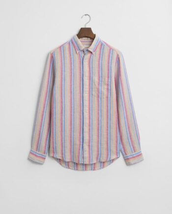 Reg Linen Multistripe Shirt