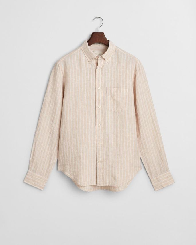 Reg Linen Stripe Shirt