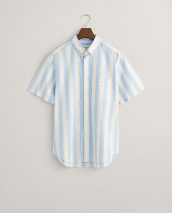 Reg Poplin Parasol Stripe Ss Shirt