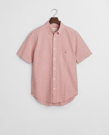 Reg Seersucker Stripe Ss Shirt