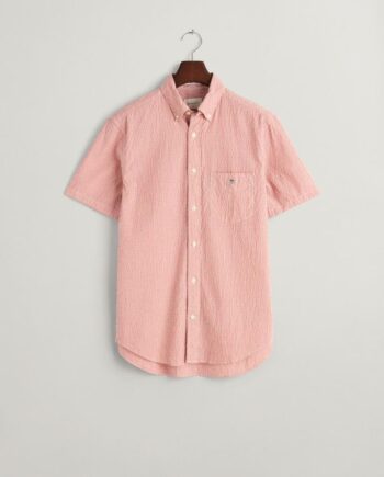 Reg Seersucker Stripe Ss Shirt
