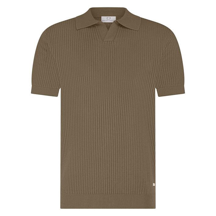 Richard Knitted Polo Ss Halfzip