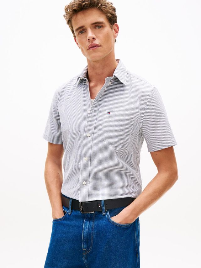 Seersucker Bengal Stripe Shirt