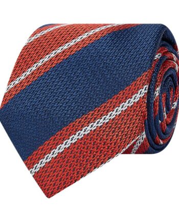 Silk Blend Large Stripe Tie