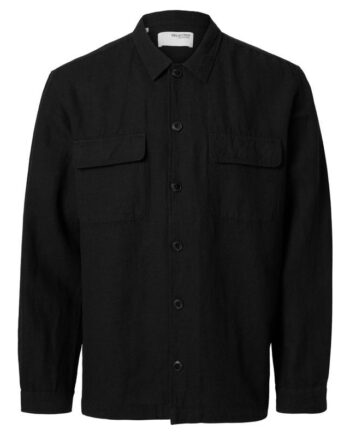 Slh-leroy Linen Blend Overshirt Ls
