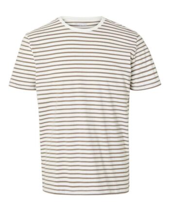 Slhaspen Stripe Ss  -neck Tee Noos